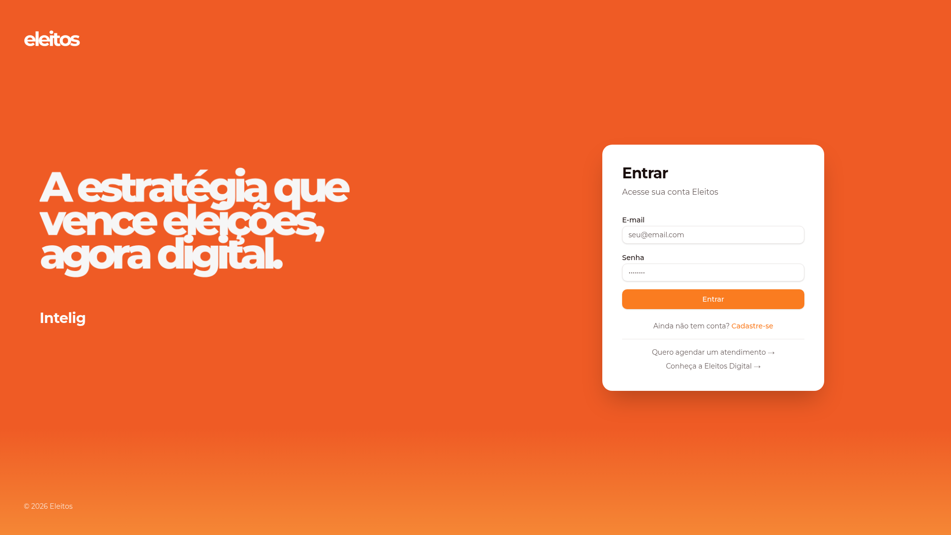 Site Eleitos — Sistema de gestão de lideranças políticas